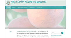 Desktop Screenshot of magicgardennursery.com