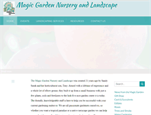 Tablet Screenshot of magicgardennursery.com